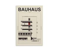 PANTTING Bauhaus Poster vintage esthétique sur toile pour chambre à coucher, salon, 40 x 60 cm, sans cadre