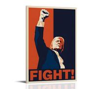 PANTTING Poster Conard Trump Fight - Impression sur toile - Décoration murale pour chambre à coucher et salon - 20 x 30 cm - Style cadre