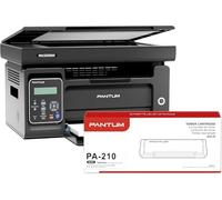 PANTUM M6500NW Imprimante Laser Multifonction Monochrome, Connexion WiFi/USB, Scanner Copie Impression 3in1, Recto/Verso Manuel, 22ppm, avec Toner PA-210 (1600 Pages)