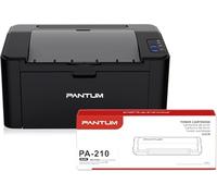 PANTUM P2502W Imprimante Laser, Noir et Blanc, Compacte Monofonction pour Maison et Bureau(A4, 22 ppm, AirPrint,WiFi,USB), avec Toner PA-210 (1600 Pages)