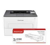 PANTUM P3018DW WiFi Laser Printer, Automatic Duplex Black and White, 30ppm, Wireless with Small Home Printing, avec Toner TL-410H(3000 Pages)
