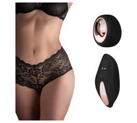 Pantyrebel - culotte vibrante télécommandée sans fil rechargeable - noir (S-L)