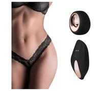 Pantyrebel - tanga dentelle vibrante sans fil - noir (S-L)