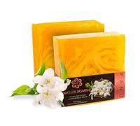 Panu Natural Savon Eau Jasmin - Savon de douche végétalien pour tous les types de peau - Savon naturel comme gel douche solide et shampooing solide - Pain de douche naturel comme gel douche solide