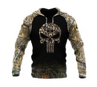 PANVER Sweat Homme Sport Casual Mode Pullover 3D Impression Numérique Tendance Capuches Hommes Hip Hop Rétro Streetwear Manches Longues Sweat-Shirt GG-07 6XL