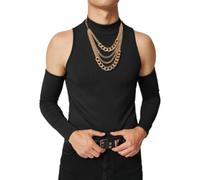 PANVER T - Shirts Hommes Base T - Shirt Homme Couleur Unie T - Shirt Homme Mode T - Shirt Homme Sweatshirt Homme Manches Courtes Homme Confortable Décontracté T - Shirt Homme C-Black2 S
