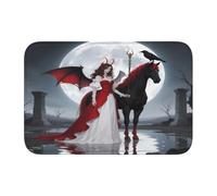 panverix Lady and Moon Tapis de bain antidérapant pour lavabo 60 x 40 cm