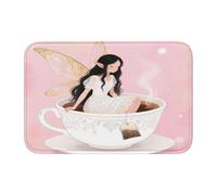 panverix Lady and Tea Cups Tapis de bain antidérapant pour sol 60 x 40 cm