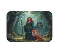 panverix Lady and Wolf Tapis de bain antidérapant pour sol 60 x 40 cm