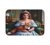 panverix Lady Hugging Fox Tapis de bain antidérapant pour lavabo 60 x 40 cm