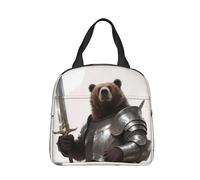 panverix Petit sac à déjeuner isotherme en forme d'ours portant armo pour le travail, le pique-nique, la plage