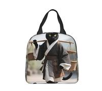 panverix Petit sac à déjeuner réutilisable motif chat Go to Market pour femme et homme