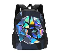 panverix Sac à dos décontracté pour ordinateur portable de 15 pouces Motif fragments