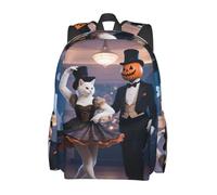 panverix Sac à dos léger pour ordinateur portable, randonnée, Halloween, danseuse de chat, Halloween Lady Cat Dancer, One Size