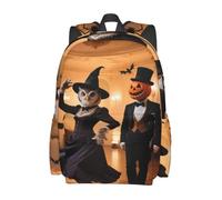 panverix Sac à dos léger pour ordinateur portable, randonnée, Halloween, danseuse de chat, Hibou danseur d'Halloween, One Size