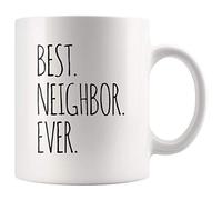 Panvola 'Best Neighbor Ever ' Cadeau d'adieu pour les voisins qui déménagent tasse de pendaison de crémaillère 11 oz