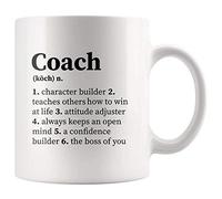 Panvola 'Coach Noun Definition Character Builder ' Pour Coach Team Manager Office Boss Appréciation Nouveauté inspirante Tasse à café en céramique 11 oz