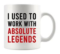 Panvola 'I Used To Work With Absolute Legend ' Tasse à café pour collègue de travail, retraite, nouvel emploi, au revoir, lieu de travail, collègue, 11 oz