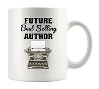 Panvola Tasse à café en céramique pour écrivain, romancier, scénariste, étudiant, remise de diplôme, anniversaire, Saint-Valentin, Noël (325 ml)