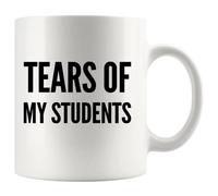 Panvola 'Tears of My Students ' Tasse à café en céramique pour enseignants, cadeau de remise de diplôme amusant pour professeur instructeur de physique, étudiants en mathématiques (11 oz, blanc)