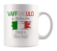 Panvola Vaffanculo Mug avec inscription « Is Italian For Have A Nice Day » Blanc 325 ml