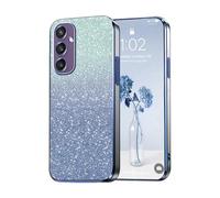 PanXCase Coque Paillettes pour Samsung Galaxy S25 Plus S25+ 5G | Étui Transparent à Paillettes, Design Glitter Élégant, Souple, Ultra Fin, Housse pour Filles/Femmes, Léger, Antichoc, Blue