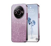 PanXCase Coque Paillettes pour Xiaomi Redmi A3 / Poco C61 | Étui Transparent à Paillettes, Design Glitter Élégant, Souple, Ultra Fin, Housse pour Filles/Femmes, Léger, Antichoc, Pink