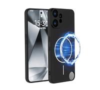 PanXCase Coque pour CMF Phone 2 Pro - Étui Magnétique en Silicone, Souple Fine Antichoc Housse avec Doublure en Microfibre (Noir)