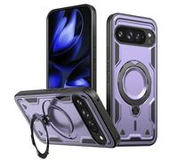 PanXCase Coque pour Google Pixel 10 Pro XL - Étui Armor Support 360° Métallique Anneau Magnétique Armée Antichoc Grade Militaire Protection Housse (Purple)