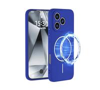 PanXCase Coque pour Honor 400 Lite - Étui Magnétique en Silicone, Souple Fine Antichoc Housse avec Doublure en Microfibre (Bleu)