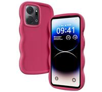 PanXCase Coque pour Honor X7a 4G - Étui Silicone Désign Ondulé Cute, Légère Fine Souple Femmes Filles Antichoc Anti-Rayure Bumper Housse (Rouge)