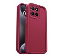 PanXCase Coque pour Honor X8 5G / Honor 70 Lite 5G / Honor X6 - Étui Silicone Souple Fine Légère Elegant Désign, Protection Caméra Antichoc Anti-Rayures Mince Housse (Vin Rouge)