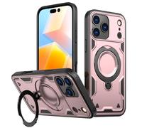 PanXCase Coque pour i Phone 17 Air - Étui Armor Support 360° Métallique Anneau Magnétique Armée Antichoc Grade Militaire Protection Housse (Gold)