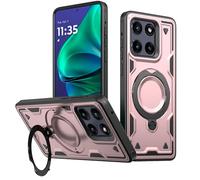 PanXCase Coque pour Motorola Edge 60/60 Fusion /60 Pro - Étui Armor Support 360° Métallique Anneau Magnétique Armée Antichoc Grade Militaire Protection Housse (Gold)