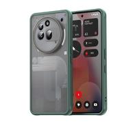 PanXCase Coque pour Nothing Phone 3a Pro Protectrice Antichoc Militaire, Étui pour Nothing Phone 3a Pro Housse Mate Translucide (Vert)