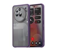 PanXCase Coque pour Nothing Phone 3a Pro Protectrice Antichoc Militaire, Étui pour Nothing Phone 3a Pro Housse Mate Translucide (Violet)