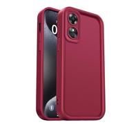 PanXCase Coque pour Oppo A17 - Étui Silicone Souple Fine Légère Elegant Désign, Protection Caméra Antichoc Anti-Rayures Mince Housse (Vin Rouge)