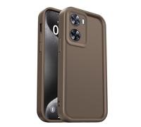 PanXCase Coque pour Oppo A57 4G / Oppo A57s 4G / Oppo A77 4G - Étui Silicone Souple Fine Légère Elegant Désign, Protection Caméra Antichoc Anti-Rayures Mince Housse (Brun)