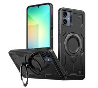 PanXCase Coque pour Samsung Galaxy A07 - Étui Armor Support 360° Métallique Anneau Magnétique Armée Antichoc Grade Militaire Protection Housse (Black)