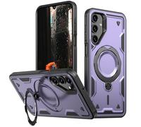 PanXCase Coque pour Samsung Galaxy A17 5G/4G - Étui Armor Support 360° Métallique Anneau Magnétique Armée Antichoc Grade Militaire Protection Housse (Purple)