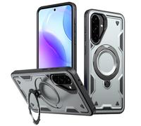 PanXCase Coque pour Samsung Galaxy A37 / A36 - Étui Armor Support 360° Métallique Anneau Magnétique Armée Antichoc Grade Militaire Protection Housse (Grey)