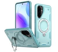 PanXCase Coque pour Samsung Galaxy A37 / A36 - Étui Armor Support 360° Métallique Anneau Magnétique Armée Antichoc Grade Militaire Protection Housse (Light Blue)