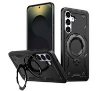PanXCase Coque pour Samsung Galaxy S26 Plus / S26 Edge - Étui Armor Support 360° Métallique Anneau Magnétique Armée Antichoc Grade Militaire Protection Housse (Black)