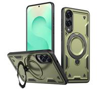 PanXCase Coque pour Samsung Galaxy S26 Plus / S26 Edge - Étui Armor Support 360° Métallique Anneau Magnétique Armée Antichoc Grade Militaire Protection Housse (Green)