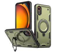 PanXCase Coque pour Samsung Galaxy Xcover 7 - Étui Armor Support 360° Métallique Anneau Magnétique Armée Antichoc Grade Militaire Protection Housse (Green)