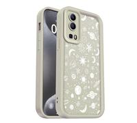 PanXCase Coque pour Vivo Y52 5G / Vivo Y72 5G - Étui Silicone Souple Fine Légère Elegant Désign, Protection Caméra Antichoc Anti-Rayures Mince Housse (White,Planets)