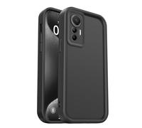 PanXCase Coque pour Xiaomi 12 Lite - Étui Silicone Souple Fine Légère Elegant Désign, Protection Caméra Antichoc Anti-Rayures Mince Housse (Noir)