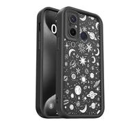 PanXCase Coque pour Xiaomi Redmi 12C / Poco C55 - Étui Silicone Souple Fine Légère Elegant Désign, Protection Caméra Antichoc Anti-Rayures Mince Housse (Black,Planets)
