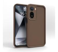 PanXCase Coque pour Xiaomi Redmi 15A 5G - Étui Silicone Souple Fine Légère Elegant Désign, Protection Caméra Antichoc Anti-Rayures Mince Housse (Brun)