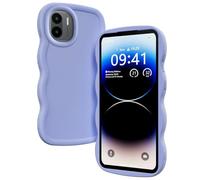 PanXCase Coque pour Xiaomi Redmi A1 4G / Redmi A2 4G - Étui Silicone Désign Ondulé Cute, Légère Fine Souple Femmes Filles Antichoc Anti-Rayure Bumper Housse (Violet)